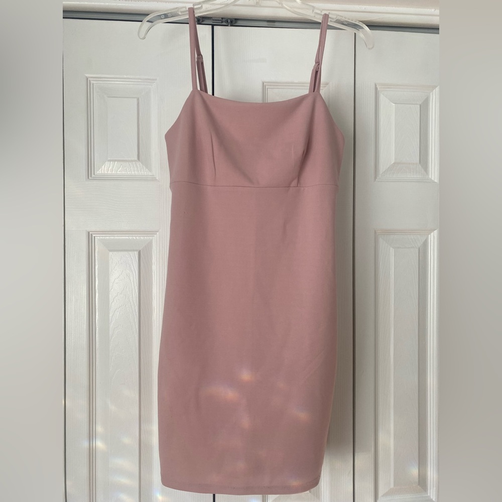 Pink bodycon dress, mini